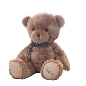 厂家价格定制大尺寸泰迪熊巨型毛绒毛绒熊玩具添加标志
