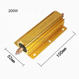 Công suất cao rx24 vàng Nhôm đặt điện trở 200W 300W 500W 1000W 0.1r 0.3 1.5 2 3 5 6 8 10R <span class=keywords><strong>Ohm</strong></span> nhôm vỏ kháng - Product Image 2
