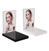 Présentoir cosmétique acrylique personnalisé avec grilles