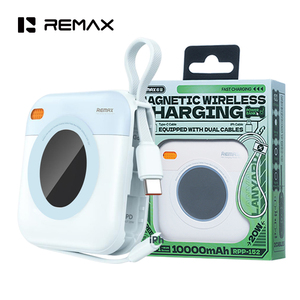 Caricabatterie Wireless Magnetico Portatile Remax 15W, Power Bank 10000mAh, Ricarica Rapida PD 20W, Caricatore Wireless Portatile con Cavo USB-C - Product Image 1