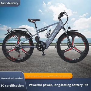 Vélos de montagne électriques 48V de haute qualité en gros, pneus de 26 pouces, loisirs urbains, longue autonomie, moteur à moyeu arrière, batterie au lithium - Product Image 5