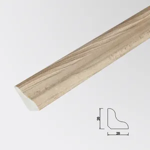 라미네이트 바닥 용 WPC 오크 스코샤 구슬, 19x19mm, 2.4 m