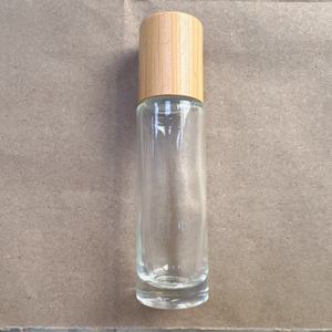 5ml 10ml <b>Glass</b> Roll <b>on</b> Bottle with Bamboo Lid Amber Frosted Refillable Essential Oil Bottle with Stainless Steel Roller Ball - Product Image 6