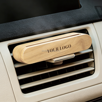 Diffuseur d'huiles essentielles en bois naturel pour voiture, clip de ventilation, parfum pour véhicules, personnalisation de l'arôme DIY