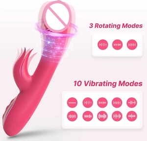 Vibrador de Lengua para Estimulación del Clítoris Femenino, 10 Velocidades, 3 Modos de Rotación, Silicona+ABS, Recargable por USB, 100% Impermeable - Product Image 2