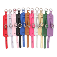 Porte-monnaie en cuir avec porte-clés 8 mm, petit porte-breloques pour ceinture, idéal pour la création de bijoux, cadeau pour femmes et enfants