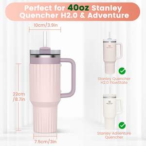 Accesorio para Botella de Agua Stanley Quencher de 40 oz con Protector de Base de Silicona y Funda de Viaje, Accesorios para Bebidas - Product Image 4