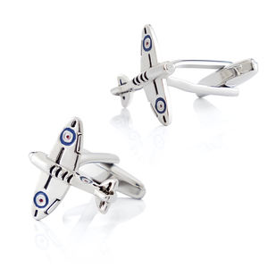JINJIE nuovo arrivo di moda personalizzata in ottone novità <span class=keywords><strong>argento</strong></span> 3D aereo <span class=keywords><strong>gemelli</strong></span> regalo per gli uomini - Product Image 3