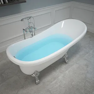High Back Clawfoot Tub Bathroom Clawfoot Bathtub Adult Soaking Slipper Clawfoot Tub