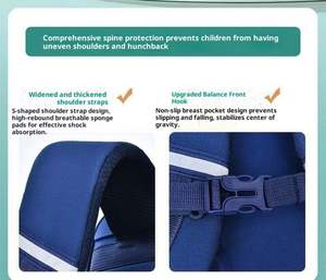 Children's Cartoon Oxford Schoolbag Grades 1-3 Lightweight <b>Large</b>-Capacity Boys' Girls' Primary School Students <b>Backpack</b> - Product Image 5