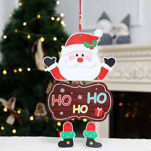 Adornos navideños de papel con patas, decoraciones navideñas, colgantes para puertas, adornos decorativos - Product Image 3