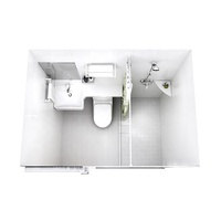 Cabines de salle de bain préfabriquées modulaires portables de conception moderne UB1420 Installation rapide pour conteneur