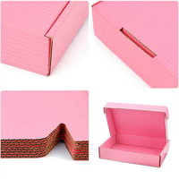 Boîtes en papier roses personnalisées, boîtes d'emballage en papier pour accessoires de mode