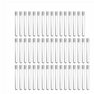 Seeking Excellence Plastic Test Tubes 12x75mm Push Cap 50 Pack With Stoppers Lab Use - Product Image 5