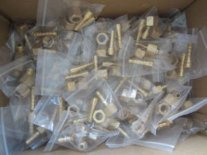 Tuerca y boquilla de salida de 9/16 "para regulador de oxígeno/acetileno, todos los accesorios de soldadura de juego de latón - Product Image 2