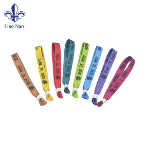 Kaliteli özelleştirilmiş dokuma bilezik süblimasyon bileklik plastik kilit ile - Product Image 2