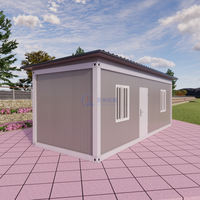 Maison préfabriquée de luxe mobile modulaire en conteneur blanc respirant de 20 pieds et 40 pieds, 1 chambre, cuisine, salle de bain, extérieur, centre commercial, maison