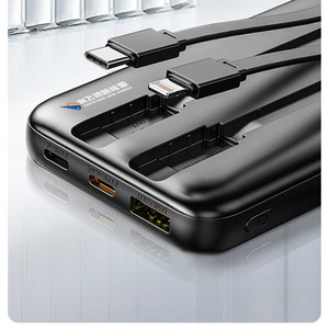 Portable Power Bank 10000mAh 22.5W <b>Fast</b> <b>Charging</b> With <b>Cable</b> Led Display Universal <b>Type</b> <b>C</b> Input Output - Product Image 4