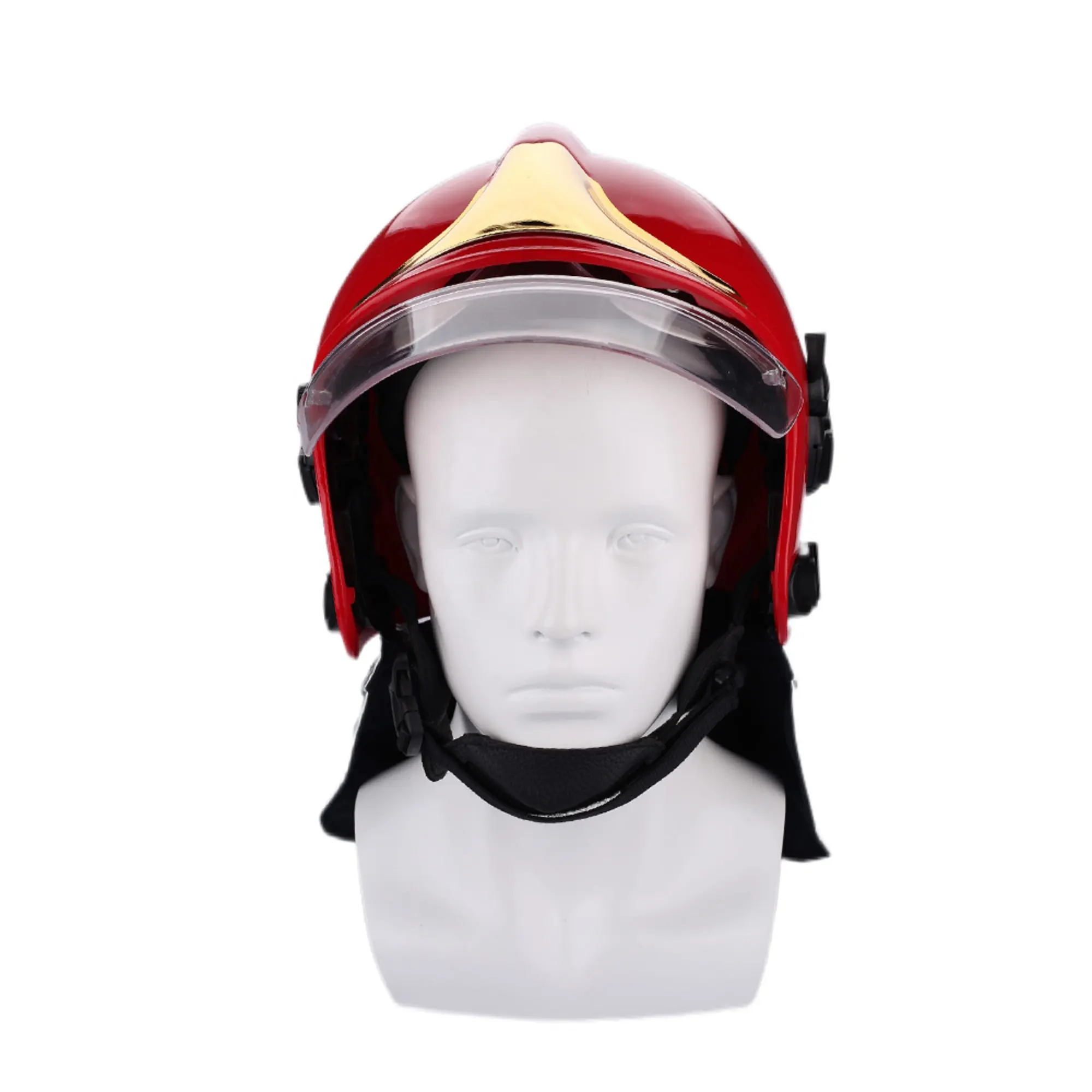 Cascos de protección de bombero de seguridad de rescate de emergencia de lucha contra incendios de estilo europeo