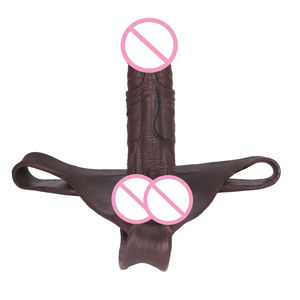 <span class=keywords><strong>Strapon</strong></span> gros réaliste creux gode coq manches sous-vêtements pantalon doux réaliste pénis jouets sexuels pour homme Gay lesbienne masturbateur - Product Image 4