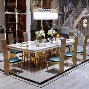 High Quality Modern Stainless Steel Wedding Dinner <strong>Table</strong> for Hotel Wedding Receptions or Dining Rooms - Product Image 1