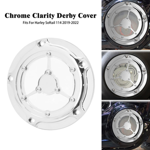 Couvre-carter d'embrayage moteur 5 trous pour Harley Softail 114 <span class=keywords><strong>Fat</strong></span> Boy Low Rider Street <span class=keywords><strong>Bob</strong></span> <span class=keywords><strong>2019</strong></span> et plus FXBBS - Product Image 6