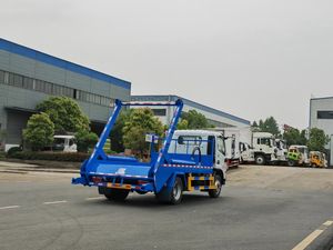 Dongfeng รถเทรลเลอร์ข้ามถังทนทาน4*2 6CBM สำหรับไซต์ก่อสร้างรถบรรทุกข้ามขนาดกะทัดรัดเพื่อความสะดวกในการเก็บขยะ - Product Image 5