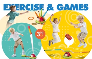 Ensemble de divertissement <span class=keywords><strong>multi</strong></span>-<span class=keywords><strong>jeux</strong></span> 3 en 1 pour enfants - Machine à coccinelles télécommandée, lance-roquettes et jouets de saut à l'anneau - Product Image 2