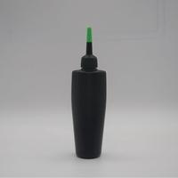 Flacon compte-gouttes en plastique noir PE de 50ml 120ml en gros pour lubrifiant de machine à huile moteur