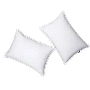 睡眠用グレーグースフェザーダウン枕 (2パック)-標準サイズ (20IN 26IN) グースフェザー & アンプダウンフィリング