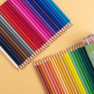 Ensemble de crayons de couleur <span class=keywords><strong>en</strong></span> <span class=keywords><strong>bois</strong></span> naturel pour enfants, personnalisé, cadeau, crayons de dessin arc-<span class=keywords><strong>en</strong></span>-ciel, crayons de couleur professionnels - Product Image 3