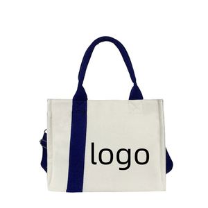 Sac en toile superposé tendance avec pochette zippée, design spacieux, personnalisable avec impression de logo - Product Image 1