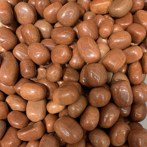 도매 천연 크리스탈 자갈 보석 치유 황금 모래 돌 장식용 텀블드 스톤 - Product Image 3