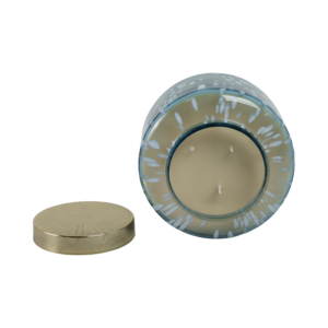 Candela Profumata in Vetro Macchiettato, Grande Vaso Decorativo per Interni ed Esterni, Elegante per la Casa - Product Image 5