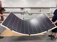 Flexibles Solarmodul mit Bypass-Dioden 18V 36V 43V Vmp Klebstoffstreifen Begehbares Dachmontageschutzband