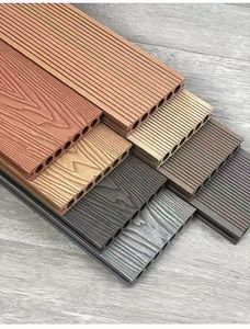 China Fornecedores Wpc Co-Extrusão 3D Em Relevo Deck Impermeável Outdoor & Exterior Plástico Decking - Product Image 4