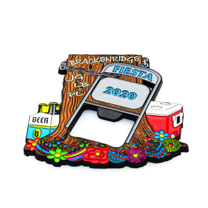 Brackenridge Fiesta 2020 - Abridor de Botellas Magnético para Refrigerador, Recuerdo, Regalo - Product Image 1