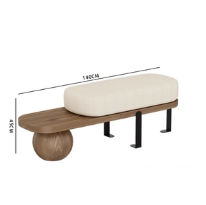 Panca Lunga Creativa in Stile Giapponese e Nordico, Sgabello Portascarpe in Legno Massello, Sgabello Basso per Ingresso e <span class=keywords><strong>Salotto</strong></span> - Product Image 6
