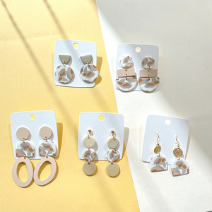 Vinyl Handmade Phim Hoạt Hình 3D Polymer Đất Sét Động Vật Bông Tai Dễ Thương Mèo Stud Bông Tai Tai Stud Cho Phụ Nữ Đồ Trang Sức - Product Image 3