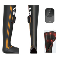 Eveekon Bottes de récupération à la lumière rouge, Bottes de récupération Appareil de massage par compression, Machine à bottes de récupération pour thérapie des jambes par compression d'air