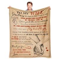 Couverture en flanelle romantique à motifs de dessins animés, cadeau pour femme – Toutes saisons, mariage, anniversaire, Noël et Saint-Valentin