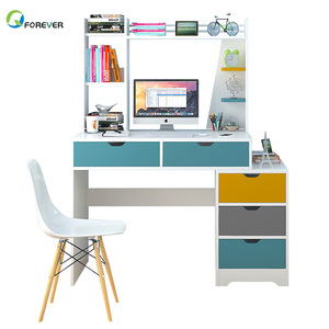 Computer <strong>Desk</strong> <strong>Simple</strong> Desktop <strong>Desk</strong> Bookcase Combination One Student Dormitory Household Table Bedroom <strong>Simple</strong> <strong>Desk</strong> - Product Image 1