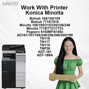 ตลับหมึกโทนเนอร์สีขาว MANTIS ใช้ร่วมกับเครื่องถ่ายเอกสาร Konica Minolta รุ่น TN116 TN117 TN119 สำหรับเครื่องถ่ายเอกสารรุ่น 185 195 215 235 236 246 7719 7721 <span class=keywords><strong>7723</strong></span> - Product Image 3