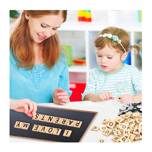 Lettres magnétiques en <span class=keywords><strong>bois</strong></span> pour réfrigérateur, mur, alphabet, pour l'apprentissage ludique et les jeux décoratifs - Product Image 5