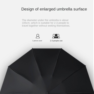 Parapluie de voiture automatique pliable grand format à double brin, protection solaire UV double usage - Product Image 4