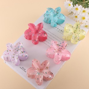 Wholesale Fashion Women Hair Clips Accessories Geometric <b>Sweet</b> Colorful Egg <b>Flower</b> Metal European-American Style Unisex Hair - Product Image 2