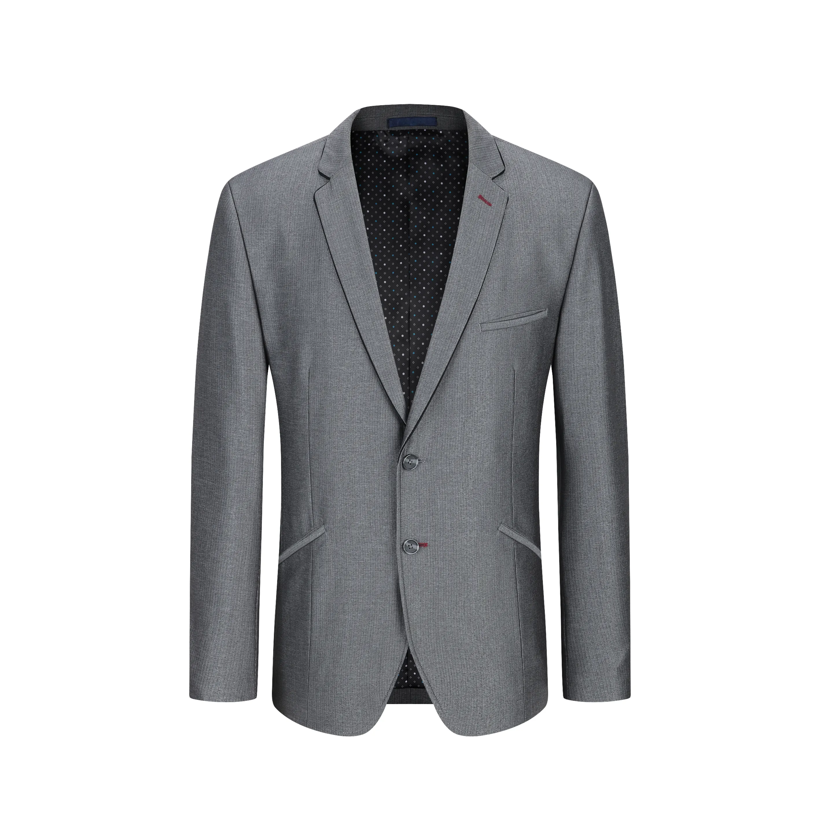 Italian Men's Slim Suit Men's Business casual Wedding grey Suit Blazer Classic Men's Top