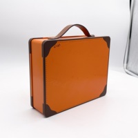 Boîtes à déjeuner en étain à ouverture facile, boîtes cadeaux fantaisie, emballage alimentaire en forme de valise avec poignée, boîtes à thé haut de gamme pour biscuits au chocolat