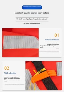 เสื้อชูชีพลอยน้ำสะท้อนแสงสำหรับผู้ใหญ่เสื้อชูชีพสะท้อนแสง190n - Product Image 4