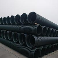 Tuyau de drainage souterrain en polyéthylène (PE) HDPE à double paroi ondulée, 50 pouces, avec anneau en caoutchouc pour l'ingénierie de drainage